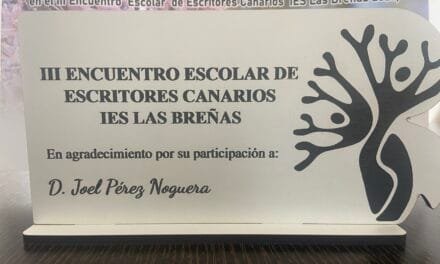 JOEL PÉREZ NOGUERA, EN EL III ENCUENTRO ESCOLAR DE ESCRITORES CANARIOS IES LAS BREÑAS